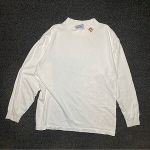 Denver broncos vintage logo athletics nfl white long sleeve shirt size medium